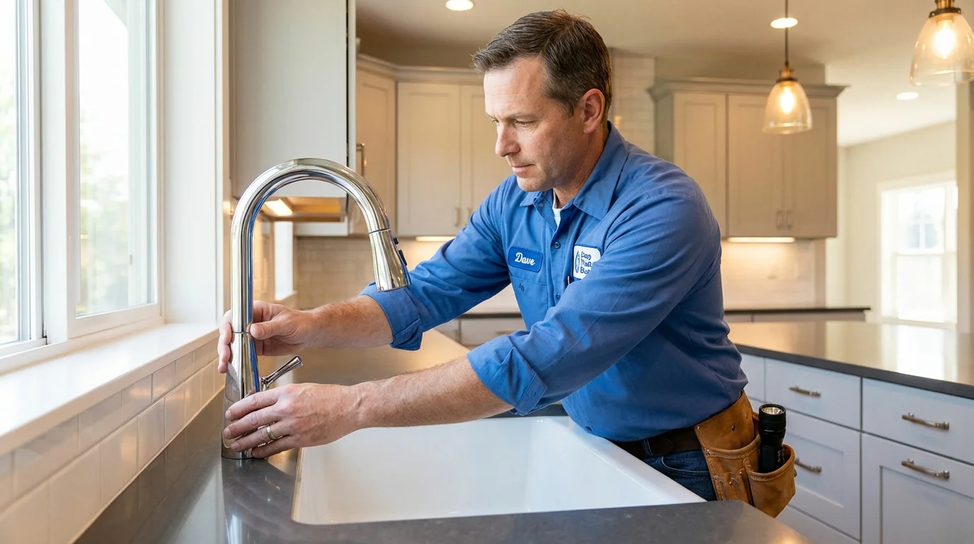 Kitchen faucet installation by Johns Plumbing LLC in King of Prussia